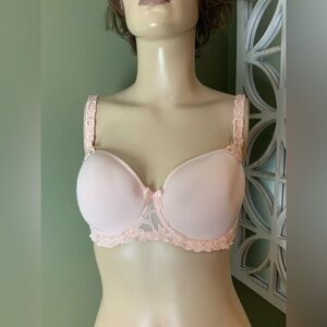 Simone Perele Soft Pink Lace Bra size 30 F